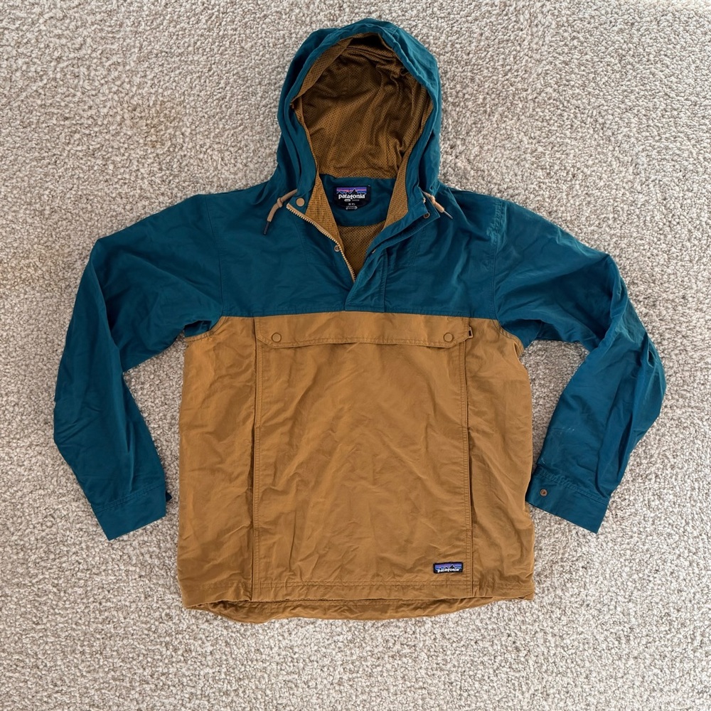Patagonia Teal / Mustard Shell Jacket
